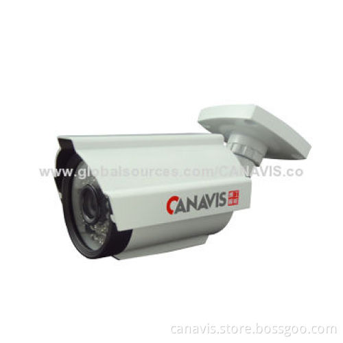 Waterproof Bullet Camera, 1/3-inch Sony Effio-E, 1/4-inch CMOS, 24 Pieces LEDs
